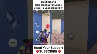 BGMI C5S13 Solo Conqueror Lobby Wait For @FamousIsLiveOfficial