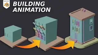 Animate Buildings with these SIMPLE techniques - Construction Animation in BLENDER