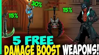 AQW - TOP 5 FREE WEAPONS DROP that does more damage to monsters (Ep.4)