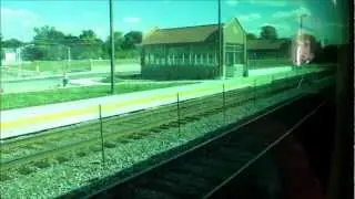 BNSF/Metra train ride from Aurora to Chicago Union Station, the state of Illinois, USA.
