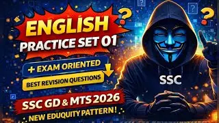 &ldquo;SSC GD & MTS English Practice Set 01 | New Exam Pattern 