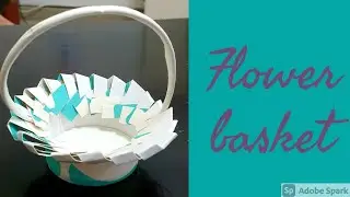 DIY Flower Basket | How to Make Flower Basket Using Paper Cups | Paper Craft Ideas
