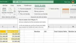 Usando referencias estructuradas en Excel