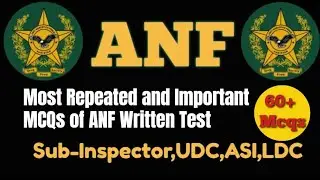 Anf asi past papers |Anf si past papers| anf constable past papers |anf act mcqs |Anf past papers