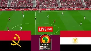 مباراة أنغولا ومصر مباشرة ⚽ كأس الأمم الأفريقية 2025 - محاكاة لعبة فيديو