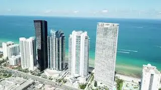 JADE BEACH ⛱  SUNNY ISLES BEACH 🌞 DRONE/ Bird's-eye view 🐦/ 4 K