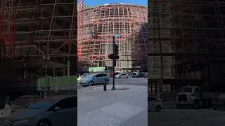Construction on the new Google building in Chicago.