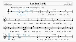London Birds (Shaw) | ABRSM & Trinity Grade 2 | Group B | 72 bpm | Sing-Along