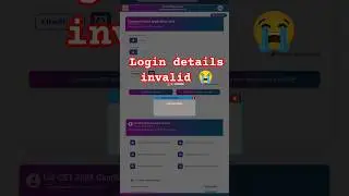 kcet 2026 login details invalid problem😭 #kcet #login #solution #detail #2026 #problem #registration