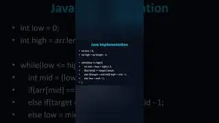 Day _11_Binary_Search #100daysofdsa #coding #computerprogramming #dsa #programming #computerscience