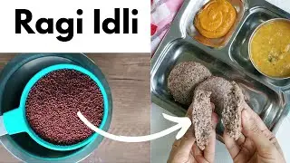 ragi idli recipe with whole ragi | finger millet idli | soft idli | millet recipes
