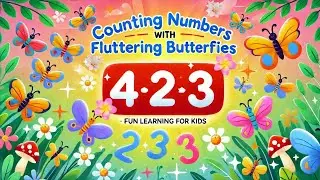 Preschool Learning Videos!Counting Numbers with Fluttering Butterflies | Fun Learning for Kids 🦋✨