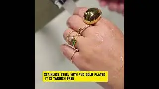 💧 Waterproof Test &ndash; See Our Jewelry in Action! 💧#jewelry #stainlesssteel