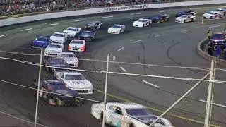 Spun Late Model Pulls In Front And Hits Leaders. Virginia Tripple Crown South Boston Speedway 7/2/22