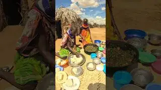 Typical Africa village breakfast shared with our African Mums #shortsfeed #village