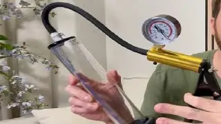 Manual Penis Pump Male Pump System with Red Metal Handle Dick Pump Review