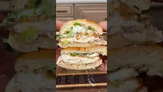 The viral chicken Caesar sandwich! #caesarsalad #sandwich