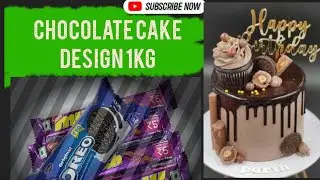 Oreo cookies🍪 cake design for girl | chocolate cake design 1kg @Cakeitsjaved