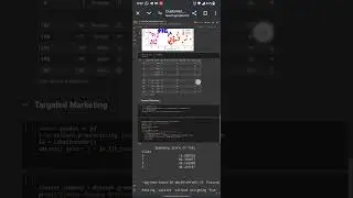 Source code for the Machine Learning based project of Customer Segmentation and Targeted Marketing