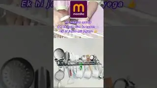 🔧 Stainless Steel Spoon Holder Unboxing | Meesho Kitchen Organizer Review 🧽#shorts #meeshofinds