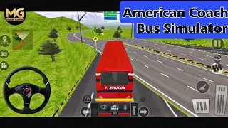 American Coach Bus Simulator Gameplay #mabingaming #busgame