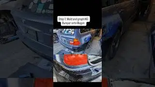 BMW E46 Wagon M3 Conversion Rear End Quarter Panels Bumper #bmwpassion #bmwcoupe #s54m3 #m3wagon