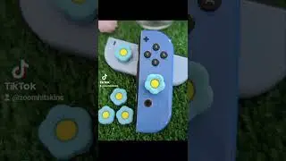 Blue Floral Nintendo Switch Skin | Joy-Cons & Center Grip by ZoomHitSkins 💙✨