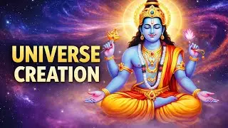 Lord Vishnu Creating the Universe | Divine Cosmic Meditation | Relaxing Spiritual Visuals