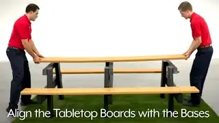 How to Assemble 8' A-Frame Recycled Plastic Picnic Table