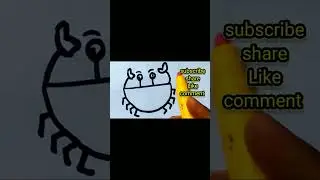 #cute crab 🦀 drawing#beautiful crab drawing#easy crab drawing#simple crab drawing#colour crab drawin