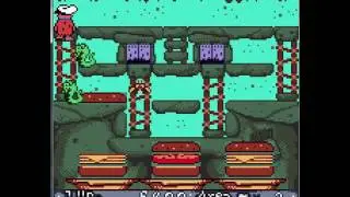 The Flintstones Burgertime In Bedrock - Nintendo Game Boy Color - emulador BizHawk 1.9.3 - Windows 7
