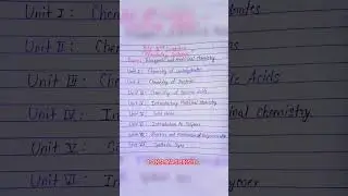 Bsc 2nd semester chemistry syllabus | bsc 1st year 2nd semester chemistry syllabus | #bscchemistry