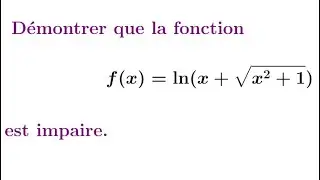 Fonction impaire #logarithme #impaire#baccalauréat #terminales #parité