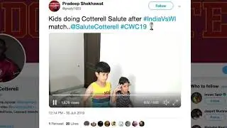 Sheldon Cottrell Salute | The Best Ever Moment