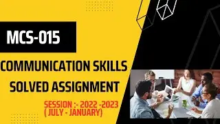 MCS-015 2ND PART BCA 2022-23|| IGNOU BCA ASSIGNMENT|| ASSIGNMENT SOLUTIONS||