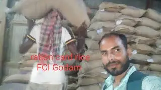 Ration card rice FCI Godam