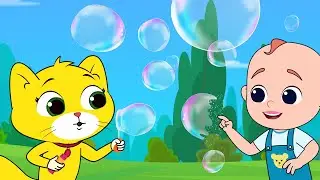 Pop the Bubbles Song | Play Outside Bubbles Song | Kids Rhyme & Playtime