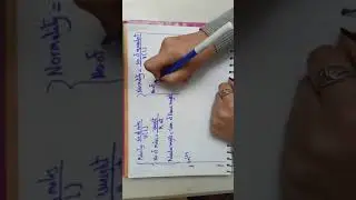 Molarity & Normality