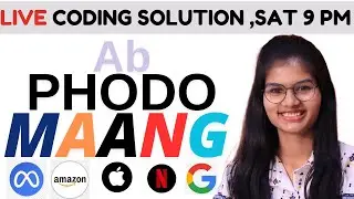 Solve Live FAANG Coding Questions || Sat 9:00pm 26th Oct,24 #livecoding #faangpreparation