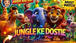 🦁 Lion & Friends | Jungle Moral Story for Kids | 🦁 Sher Ki Kahani | Kids Jungle Story#cartoon 