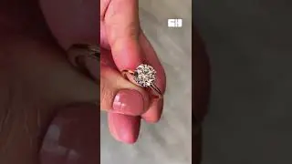 Diamond Solitaire Engagement Ring Close Up from Cornelis Hollander, Scottsdale Custom Jeweler