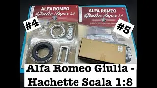 COSTRUIAMO L' ALFA ROMEO GIULIA SCALA 1:8 - N.4 e N.5 #hachette