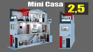 Como pode ter tanto espaço em uma casa de apenas 2,5 m de frente?