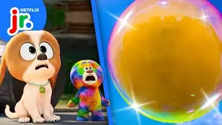 Stinky Bubble Trouble with Holm & Button! 🫧 Dog Days Out | Netflix Jr
