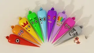Numberblocks with Piping Bags | Learn Colors and Numbers Song