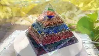 Egyptian Orgonite Pyramid - symbols, unmold, in-the-process