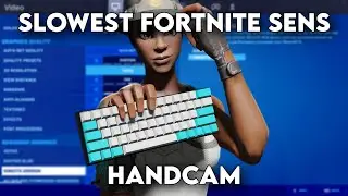 PROOF That I Have The LOWEST Sensitivity In Fortnite (Handcam + Settings) 🐢📷