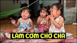 Gạo Sữa Kem ngoan ngoãn tự chơi để mẹ Vân làm cơm chờ cha đi làm về | TAM CÔNG CHÚA