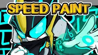 BAD FUTURE - Cyber Rider Silver the Hedgehog Speed Paint