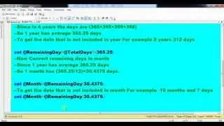 Most Simple way to calculate Age Using SQL